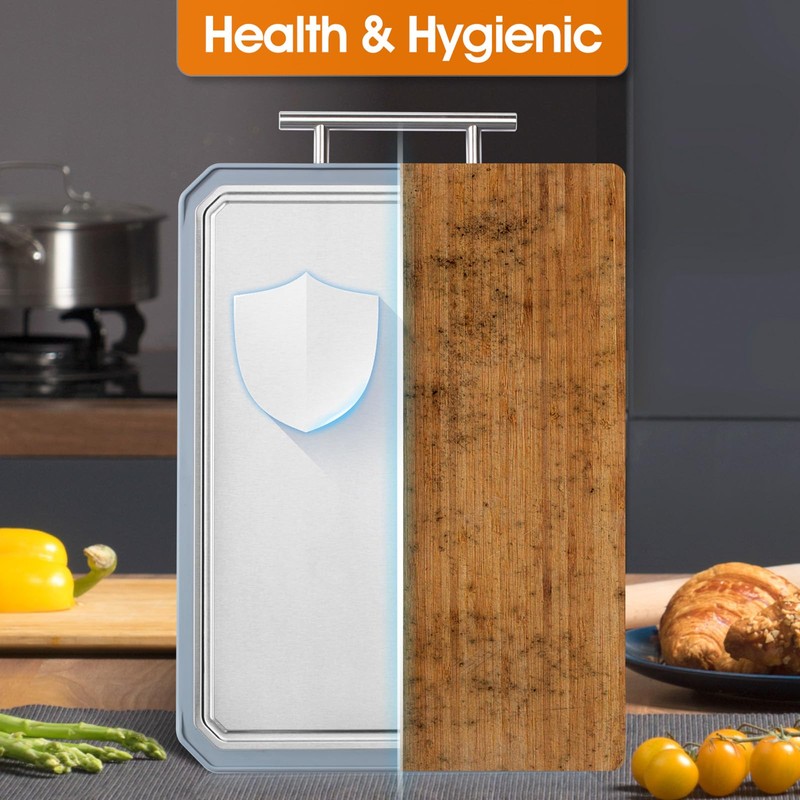 Titanium Cutting Board Double Sided, Titanium Cutting Boards for kitchen,