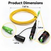 3M SC/APC Single-Mode Fiber Patch Cord – Waterproof Pre-Terminated Optical