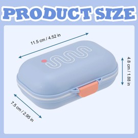 Travel Soap Case Soap Holder Dopamine Leakproof Soap Box Container Holder Portable Soap Case Waterproof and Moisture-Proof Soap Dish with Lid for Traveling Camping Outdoor Gym Bathroom, Blue