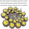 44 Pack 7 Size 80 Grit 1/4" Abrasive Flap Wheel