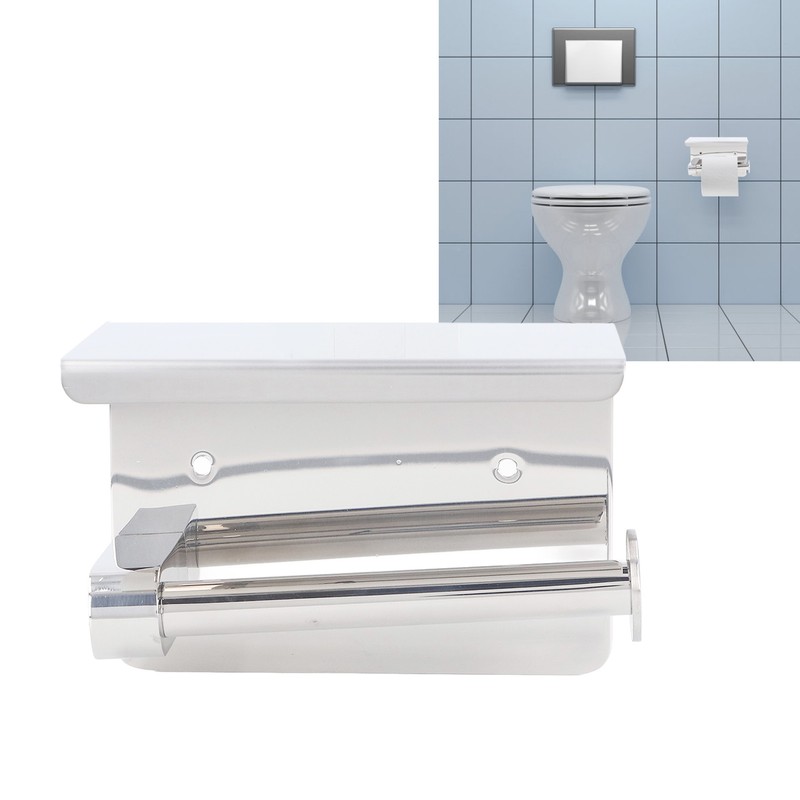 Stainless Steel Toilet Paper Holder Wall Mounted Bathroom Toilet Paper