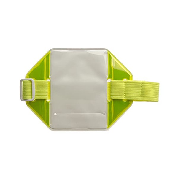 Reflective Armband w/ ID Holder (Neon Yellow)