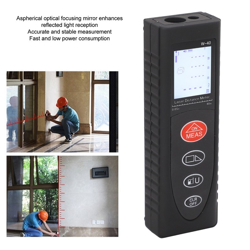 Laser Distance Meter 40meter Mini Portable Digital Accurate Measure Rangefinder