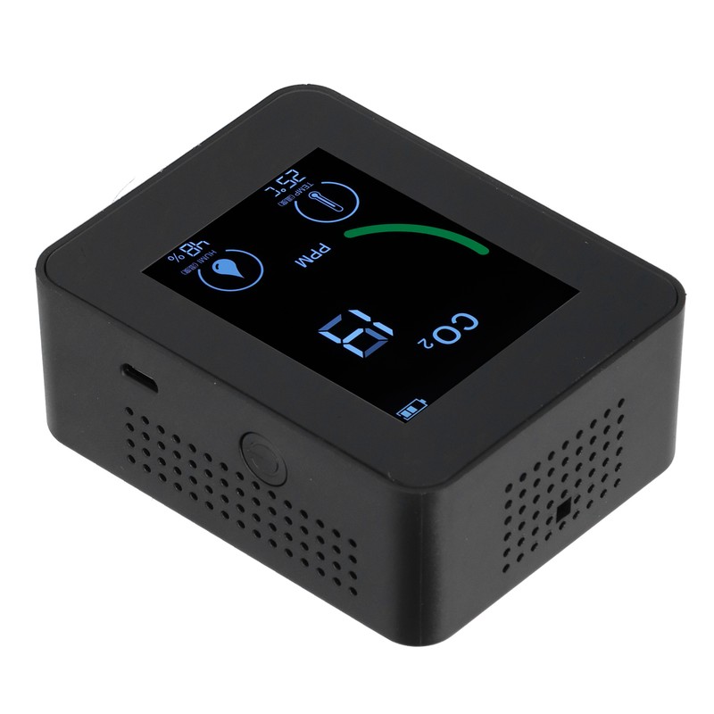 Air Quality Detector Digital USB Charging Carbon Dioxide Monitor Temperature