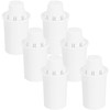 DAFI Universelle Wasserfilterpatronen Wasserfilter, Plastik, Weiß, 6 Stück (1er Pack),