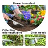 PDETVEO Garden Weeding Tool, V-Shaped Stainless Steel Weed Puller with