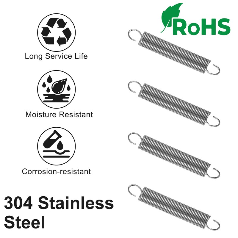 GUNGY Tension Springs with Hooks Stainless Steel Tension Spring Tension
