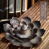 RICISUNG Incense Burner, Incense Burner, Lotus Flower Incense Burner, Alloy
