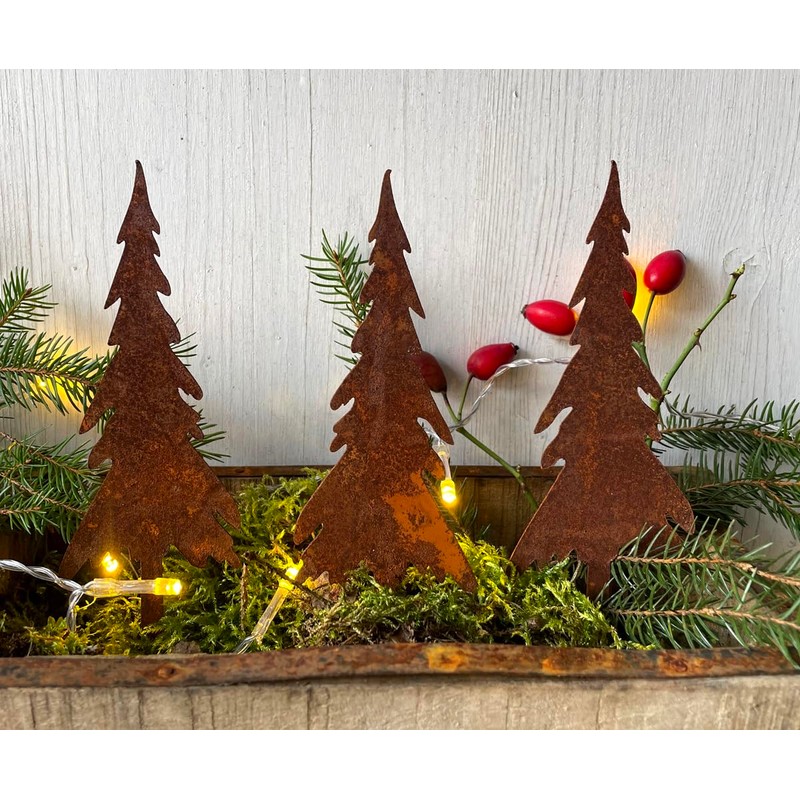 LB H&F Lilienburg Christmas Decoration Rust Metal Weatherproof