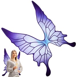 Party Supplies Butterfly Fairy Wings Purple Sparkle Princess Butterfly Wings Angel Wings Dress Up Girls Butterfly Costume Birthday Wedding Decoration For Women Girl