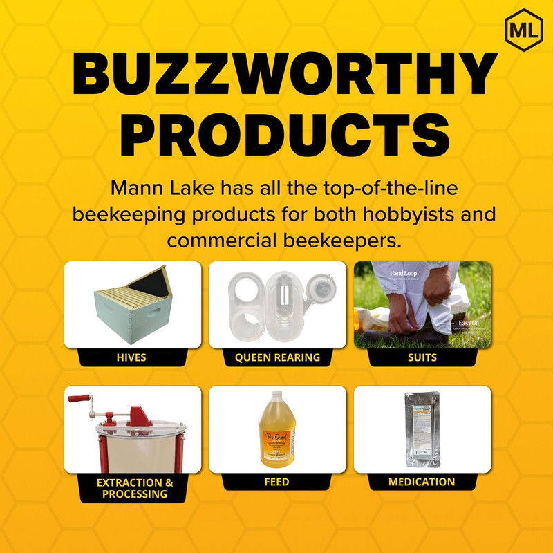 Mann Lake Nutrition Honey Labels, Self-Adhesive, Easy-to-Apply, Boost Honey Sales,