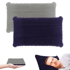 Lollanda Pack of 2 Inflatable Pillows for Beach and Water, Comfortable Camping Pillow, Lightweight, Ergonomic Travel Pillow, Inflatable for Outdoor Travel Hiking