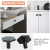 HWTONG 8 Pieces Furniture Knobs Hexagon - Cabinet Knobs, Zinc