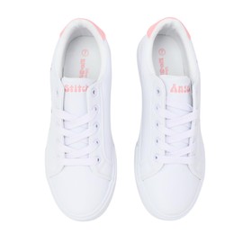 Stitch and Angel Womens Sneakers Low Top Lace Up - White - 10