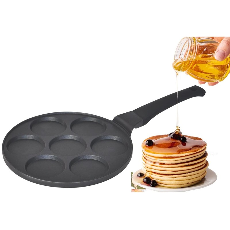Cheffinger Pancake Pan Diameter 26 cm Induction Cast Aluminium Fried