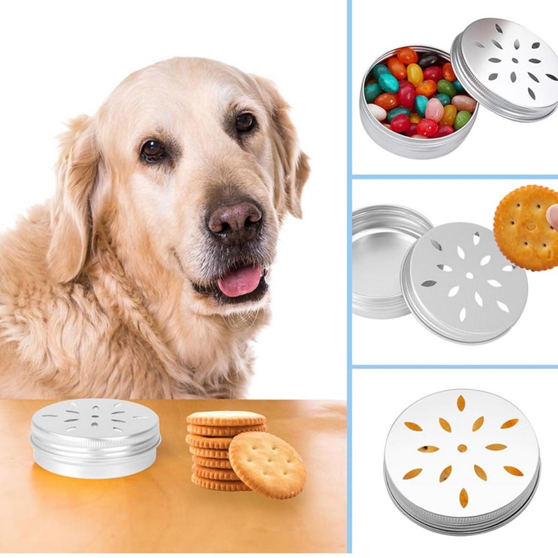 rflaueo 12pcs Dog Scent Tins Magnetic Dog skent Work tins