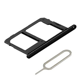 MMOBIEL SIM Card Slot Tray Holder Replacement Compatible with LG Q Stylo 4 2018 - Incl. SIM Pin - Black