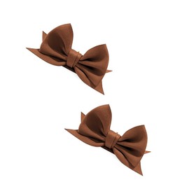 Bownita Girl's' Classic Handmade Nekomimi Hair Clips, Snag-Free, No-Slip, Mini Size (Turftan)