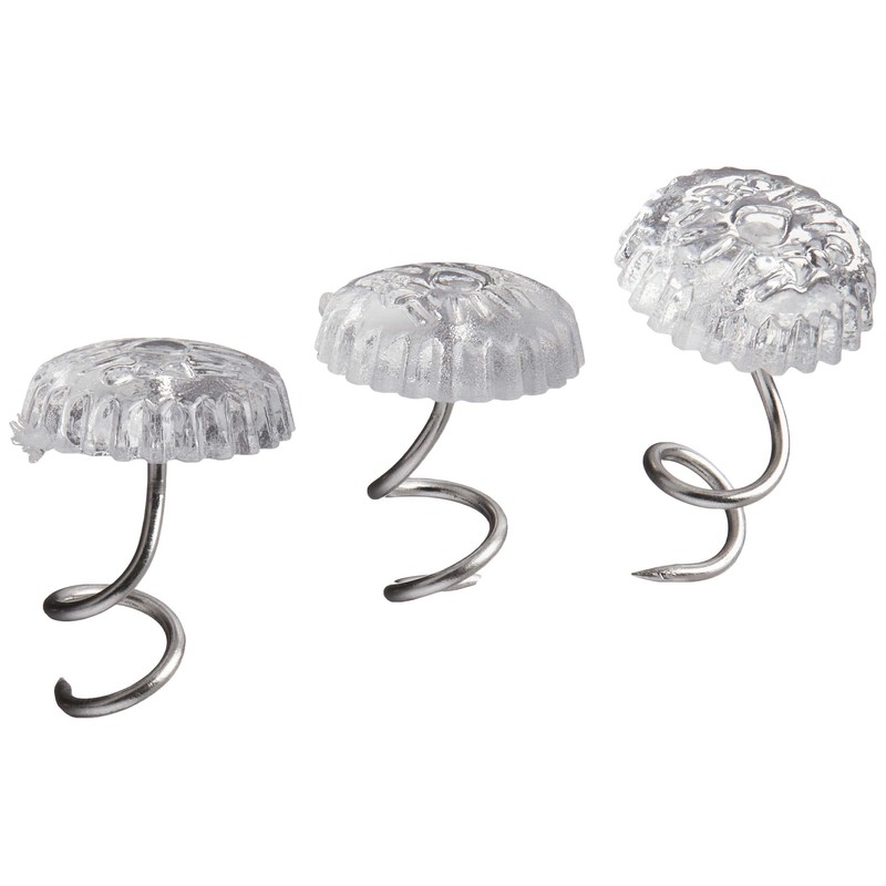 Dritz 9070 Upholstery Clear Heads Twist Pins, 3/4-Inch, 30-Pack