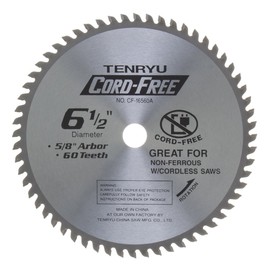 Tenryu CF-16560A 6-1/2" 60T Non-ferrous blade