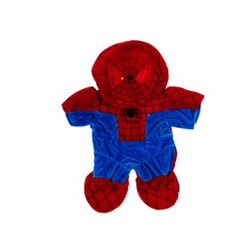 The Bear Factory 16" Spider Hero Outfit - Blue & Black Superhero Set w/ Cape & Mask for Teddy Bear Plushies & Stuffed Animals. Perfect for Collectors!