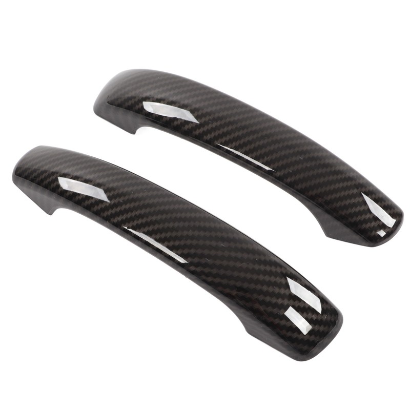 Car Exterior Door Handle Cover Carbon Fiber Style Replacement for