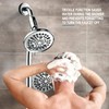 High Pressure Handheld/Rain 82-mode 3-way Shower Head Combo with 25.75"