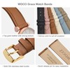 WOCCI 18mm Grace Watch Band for Ladies, Top Grain Leather,