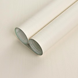 Oxdigi Cream White Wood Contact Paper - 23.6 x 196 Inches - Self-Adhesive, Removable and Waterproof - Ideal Peel and Stick Wallpaper for Cabinet, Countertop, Desktop, Rental Property, Kitchen