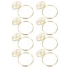 100Pcs Cute Paper Clips Ring Style Anti Slip Sturdy Electroplated