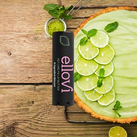 Ellovi Natural Lip Butter Lip Balm - Key Lime - Pure Enough to Eat - Made With Just 6 Vegan Ingredients - 100% Natural & Organic Moisturizing Lip Care for All Day Hydration (Single)