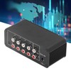 Stereo Sound Mixer,4 Channel Headphones Amplifier Input and Output,Mini Stereo