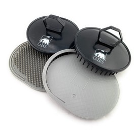 G.B.S Super Soft Scalp Massager Head Scrubber for Women Men, 2 Black and 2 Grey, Pack of 4