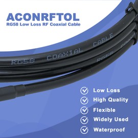 ACONRFTOL PL259 UHF Male to Female SO239 RG58 Cable 5M with 4 UHF to SMA/BNC/UHF Adapters SO239 to PL259 for Radio CB Radio Ham Radio, SO239 to PL259 RG58 Cable 5M
