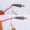 10Pcs Silver Stainless Steel Needle Threader, Embroidery Cross Stitch Needle