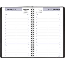 AT-A-GLANCE DayMinder 2023 Daily Appointment Book Planner, January - December, 5" x 8", Black (G1000023)