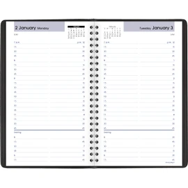 AT-A-GLANCE DayMinder 2023 Daily Appointment Book Planner, January - December, 5" x 8", Black (G1000023)