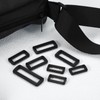 sourcing map 30Pcs Plastic Rectangle Ring, 1 Inch Webbing Belt