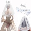 Nenluny 3 Pack Bride Headband with Veil and Sash Bride