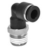 10Pcs Pneumatic Connectors L Shape Right Angle External Thread Quick