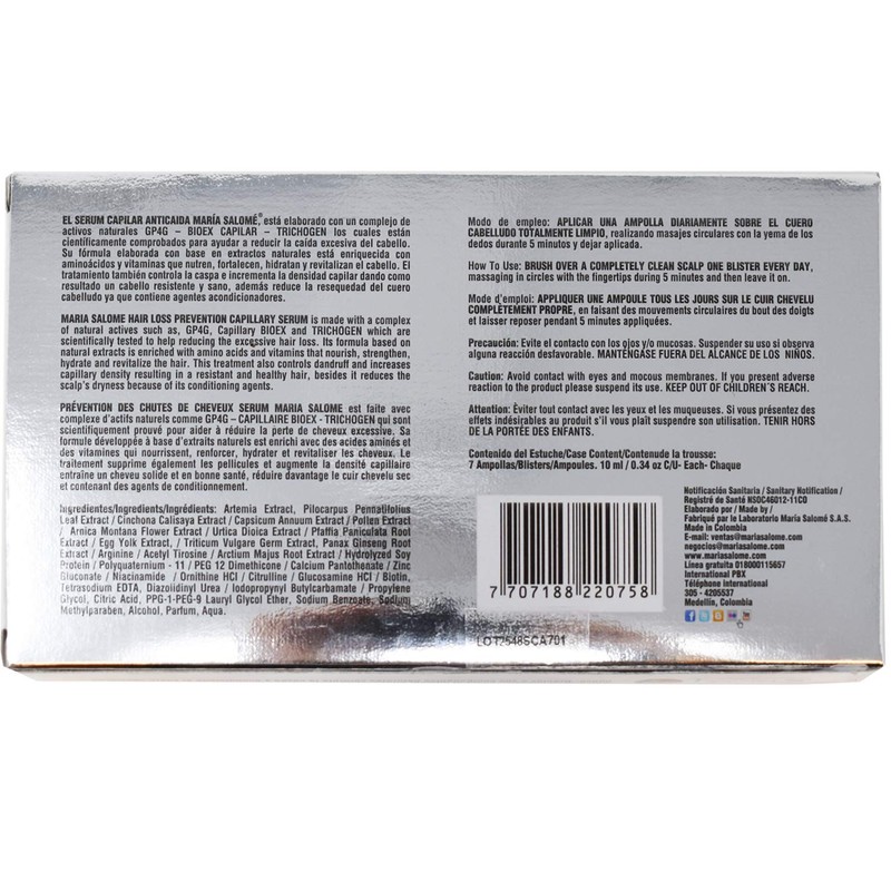 Maria Salome Capilar Anticaida Serum