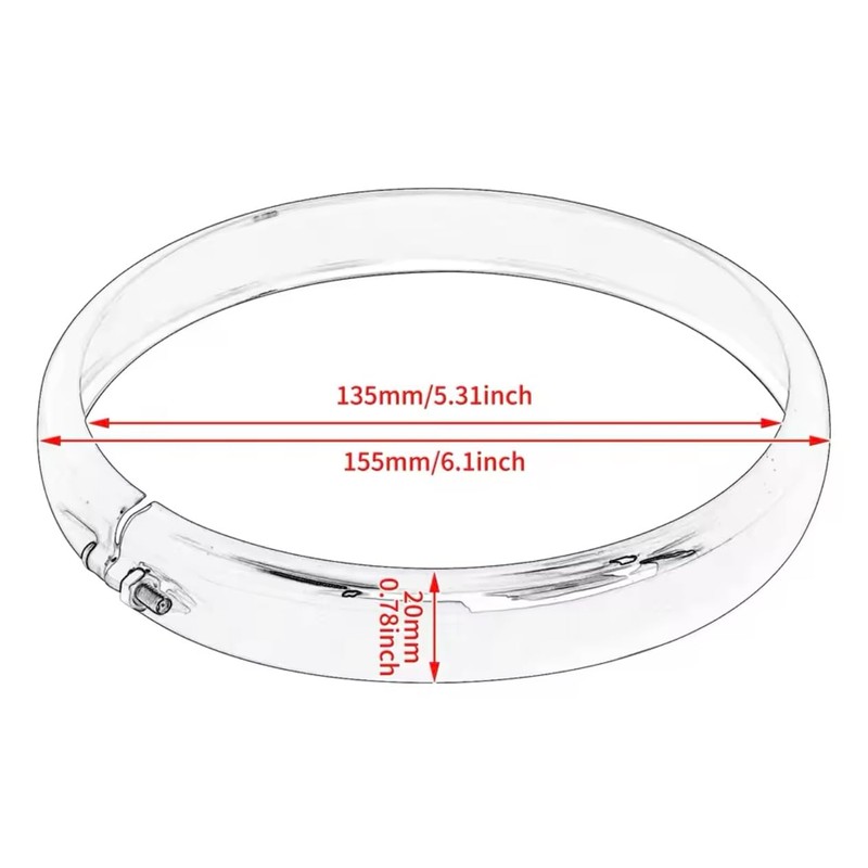 F.F.P M8 Softail Headlight Trim Ring Black for FXBB FXBBS