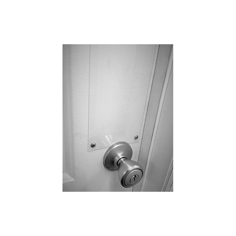 Marketing Holders Door Push Plate with Pre Drilled Holes and