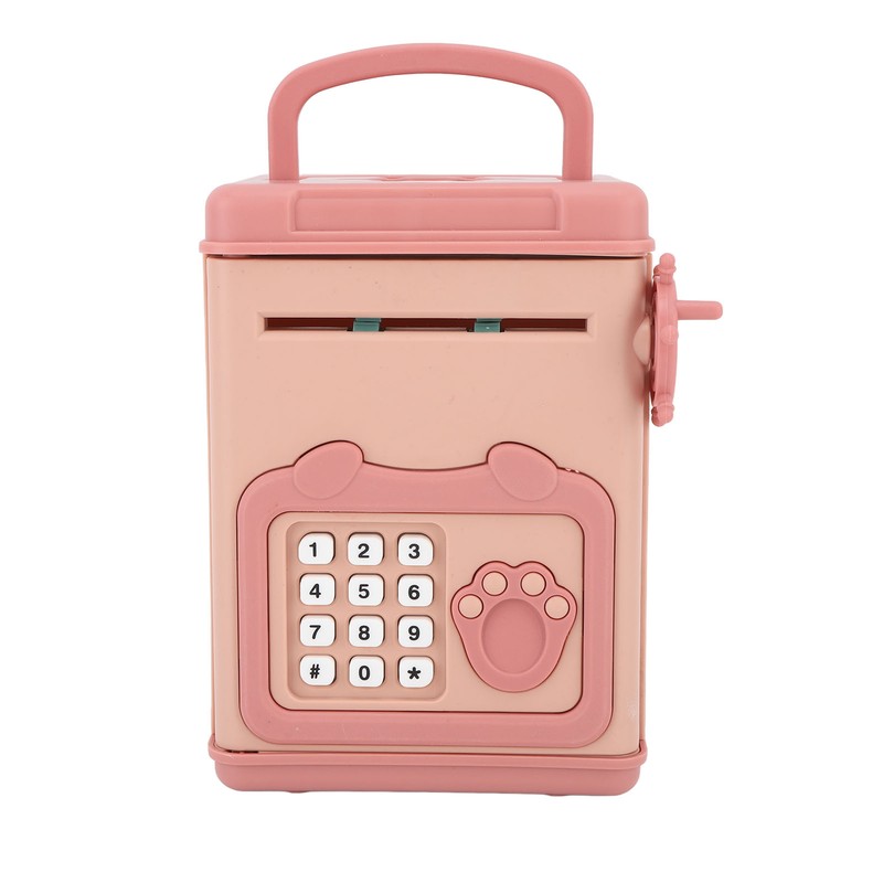 Automatic Money Scroll Bank Cartoon Multifunction 4 Digit Cipher Portable