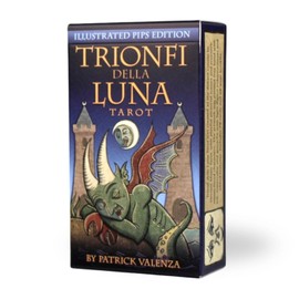 I.I.J Tarot Cards, Trionfi Della Luna Tarot, Marseille Edition, 78 Pieces, Tarot Divination, Japanese Instruction Manual Included, Authentic Product