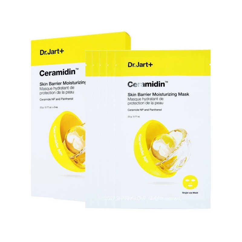 Dr. Jart+ Ceramidin Skin Barrier Moisturizing Mask 1 box (22g