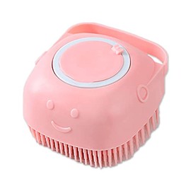Cepillo Baño Silicona Masajes Rosa Bebé