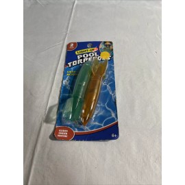 Light Up Pool Torpedoes Orange/blue