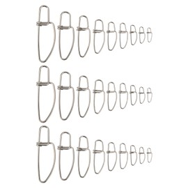Create idea 180Pcs Stainless Fishing Snaps Duo Lock Snap Kit for Saltwater Freshwater, Silver (11.6mm 14.5mm 16.5mm 21mm 23.5mm 28mm 34mm 40mm 47.5mm)