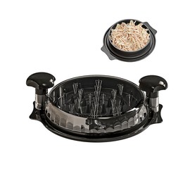 TLHWIN Hähnchenzerkleinerer, Küchenwerkzeug für Zuhause und Küche, Hühnerbrust-Zerkleinerer, rutschfest, BPA-frei, geeignet für Schweinefleisch, Rind, Huhn, Küchenwerkzeug (schwarz)